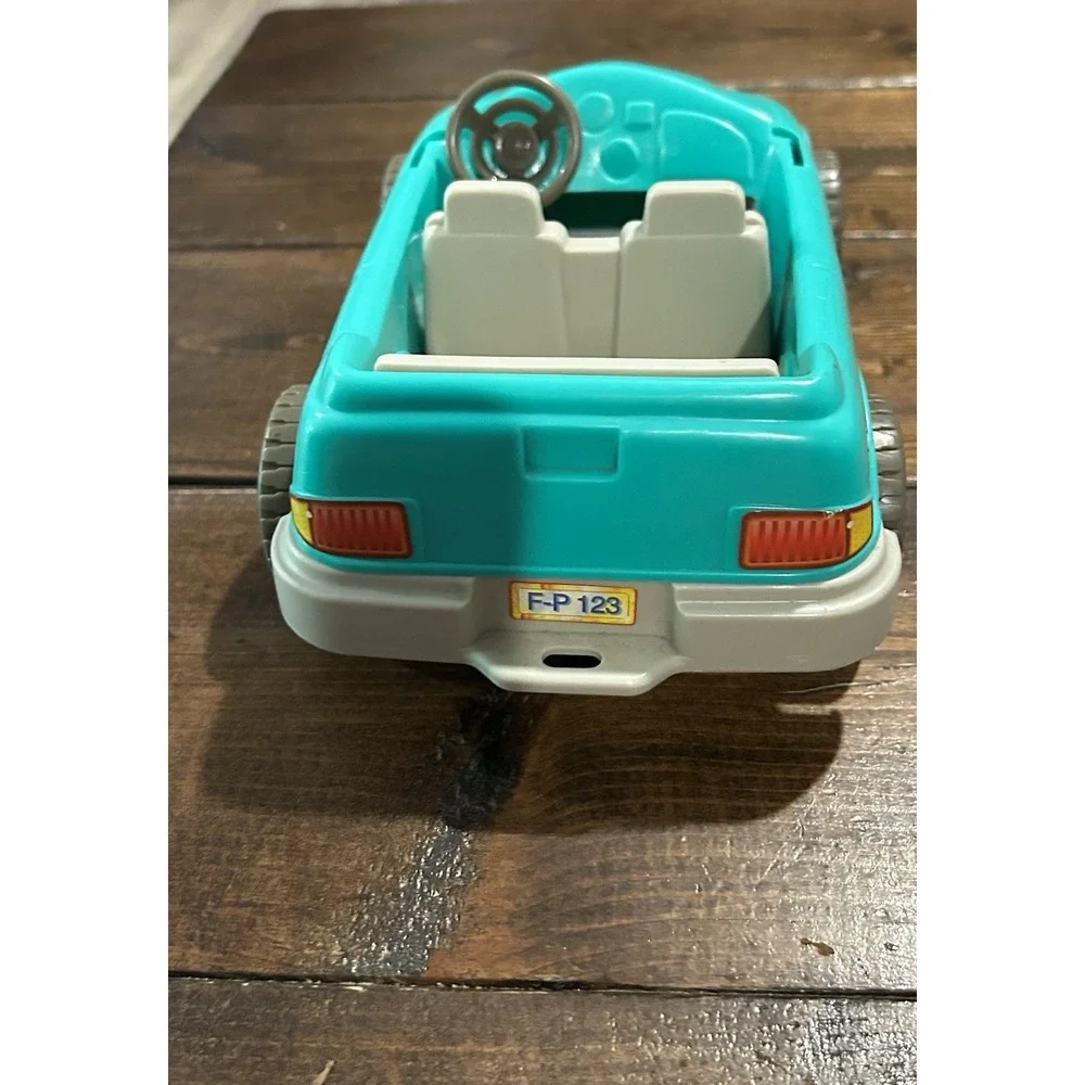 Fisher Price Loving Family Dollhouse Green Sports Car Convertible Vehicle 1997